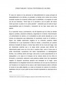 CRISIS SOCIAL Y FAMILIAR POR PERDIDA DE VALORES