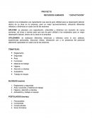PROYECTO RECURSOS HUMANOS “CAPACITACION”