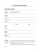 Documentación de Sistemas Información General