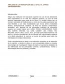 Analisis de la percepción de la UTCJ vs. otras universidades