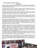 Movimiento social Primer trabajo: movimiento social