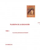 Lecciones preliminares de filosofia.