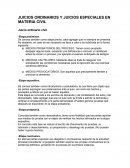 Juicios ordinarios en materia civil