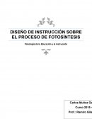 DISEÑO DE INSTRUCCIÓN SOBRE EL PROCESO DE FOTOSÍNTESIS