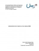 Administración de la relación con los clientes (CRM).