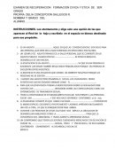 EXAMEN DE RECUPERACION FORMACION CIVICA Y ETICA DE 3ER GRADO
