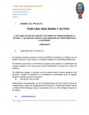 Los pueblos que no cuidan a sus niños no tienen derecho al futuro, y los que no cuidan a sus ancianos no tiene derecho a la historia