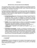 MÉTODOS PARA LA RECOLECCIÓN DE DATOS PRIMARIOS