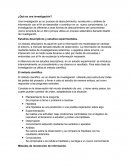 ¿Qué es una investigación?