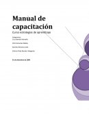 Manual de capacitación Curso estrategias de aprendizaje