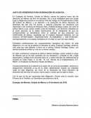 JUNTA DE HEREDEROS PARA DESIGNACIÓN DE ALBACEA