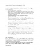 Características del desarrollo psicológico del adulto.