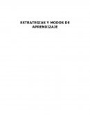 Estrategias y modos de aprendizaje.