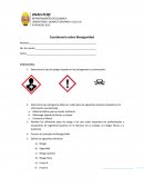 Determine que pictograma debe ser usado para los siguientes químicos basados en la información suministrada.