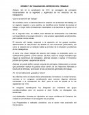 Articulo 123 en la constitución de 1917, se consagran los principios fundamentales de la legalidad y legitimidad de los derechos de los trabajadores.