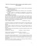 Preparación de sulfato de aluminio y potasio (alumbre) a partir de latas de aluminio.