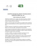 Trabajo de ciencias CENTRO DE BACHILLERATO TECNOLOGICO AGROPECUARIO