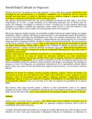 Sensibilidad Cultural en Negocios