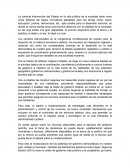 La política pública en materia de ordenamiento territorial.