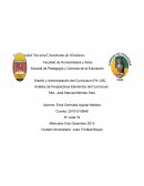 Análisis de Perspectivas sobre Elementos de Currículum