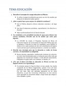 Cuestionario sobre la calidad de enseñanza en México.