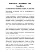 Entrevista con niños especiales.