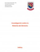 Investigación sobre la Historia del Derecho