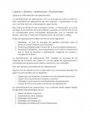 Capítulo 1 (Síntesis) – Operaciones y Productividad