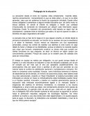 Pedagogia de la educion