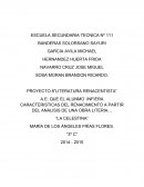 PROYECTO 8”LITERATURA RENACENTISTA”
