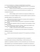 LA ETAPA DE INICIO DE LA GUERRA DE INDEPENDENCIA DE MÉXICO.
