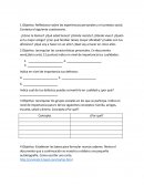 Objetivo: Reflexionar sobre las experiencias personales y el contexto social