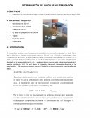 DETERMINACIÓN DEL CALOR DE NEUTRALIZACIÓN