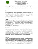 Deflexion en materiales plasticos usados en la creacion de protesis dentales.