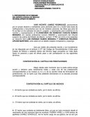 Contestacion de formulacion de pretencion.