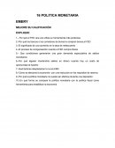 LA POLÍTICA MONETARIA.