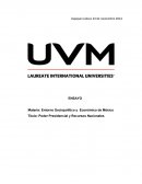 Título: Poder Presidencial y Recursos Nacionales
