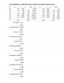 LEVANTAMIENTO ALTIMETRICO CON EL MÉTODO DE DOBLE PUNTO DE LIGA