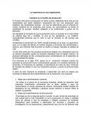 La experiencia en una organización- Cambios en el modelo de producción