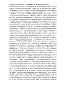 CONTRATO INDIVIDUAL DE TRABAJO NÚMERO 2016-0014.