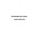 Programación lineal caso practico