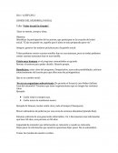 GENESIS DEL DESARROLLO SOCIAL Taller “Valor Social En Grande”.