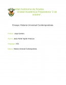 Ensayo Historia Universal Contemporánea.