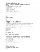 Derivacion. Reglas.