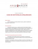 P L A N D E N E G O C I O S CASA DE MATERIALES ARQUIMAGEN