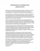 DESAPARICION DE LA REVISORIA FISCAL ¿REALIDAD O MITO?