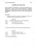 CAMBIO DE ENTALPÍA.