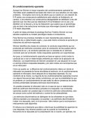 El condicionamiento operante.