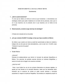 POSICIONAMIENTO: LA BATALLA POR SU MENTE.. Página 1