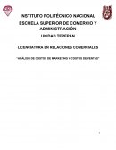 Análisis de costos de marketing y costos de ventas